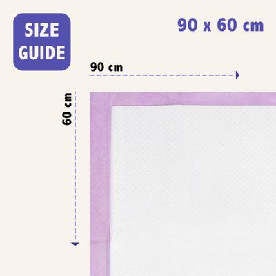 Purple Tails Pet Training Pads (90x60 cm) 25's - Pet accessories