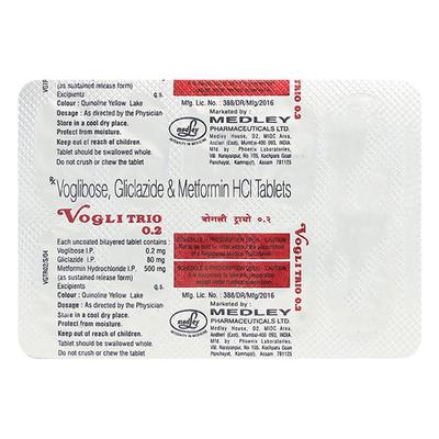 Voglitrio 0.2mg Tablet 10'S - Diabetes-Ant