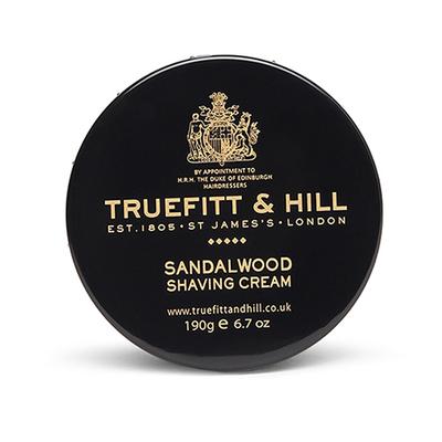 Truefitt and Hill Sandalwood Shave Cream Bowl Signature Product of Truefitt and Hill Essential Grooming Collection Best For Dry Skin 190 gm - Shaving Creams