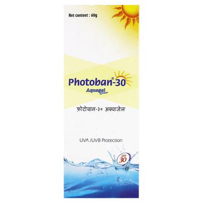 Photoban 30 Aquagel Gel 60gm - Sunscreen Preparations-Emo