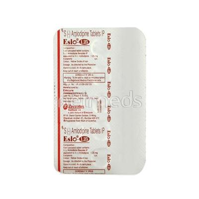 Eslo 1.25mg Tablet 15'S - Hypertension-Cal