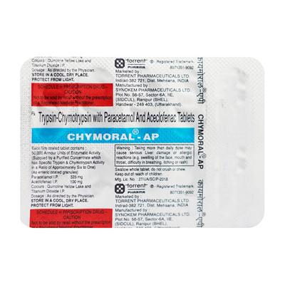 Chymoral AP Tablet 10'S - Pain relief-Ant