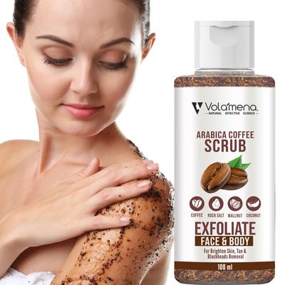 Volamena Coffee face and body Scrub 100gm - Scrubs & Exfoliants