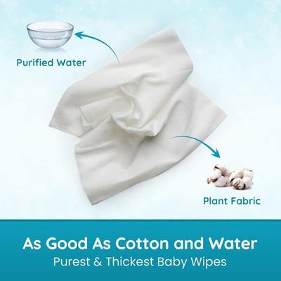 Mother Sparsh 99% Water Based Wipes (Pack of 2 x 72's) - Diapers & Wipes