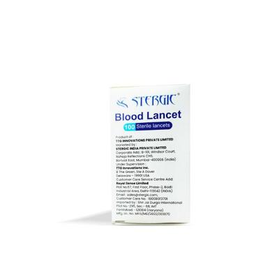STERGIC Blood Lancet 100's - Health Monitoring Devices