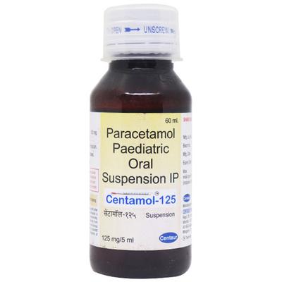 Centamol 125mg Suspension 60ml - Fever-Ana