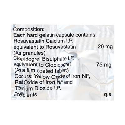 ROSUFIT CV 20mg Capsule 15's - Blood Clot-Ant