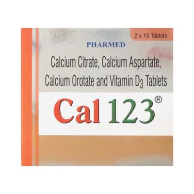 CAL 123 Tablet 15'S - Supplements-Cal