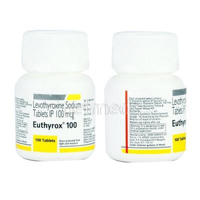 Euthyrox 100mcg Tablet 100'S - Hypothyroidism