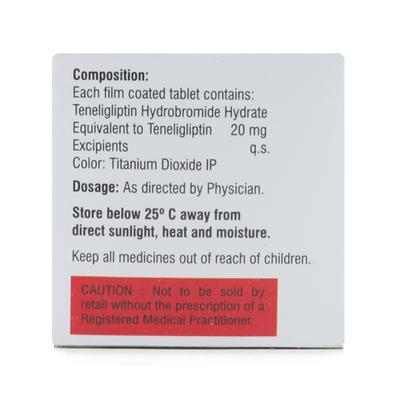 Tenginow 20mg Tablet 10'S - Diabetes-Ant