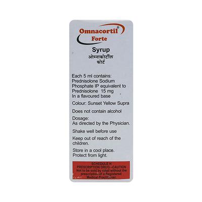 Omnacortil Forte Syrup 60ml - Hormonal Therapy-Cor