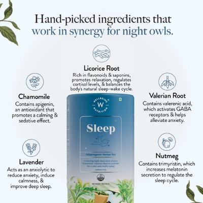 Wellbeing Nutrition Sleep Adaptogenic Herbal Tea Bags 20's - Green/Herbal Teas