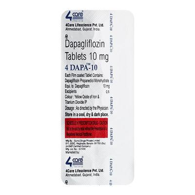 4 DAPA 10 Tablet 10's - Diabetes-Ant