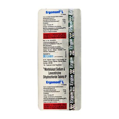 ERGOMONT L Tablet 10's - Allergies-Ant