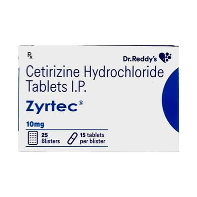 ZYRTEC 10mg Tablet 15's - Allergies-Ant