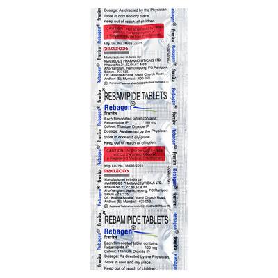 Rebagen 100mg Tablet 10'S - Ulcer/Reflux/Flatulence-Aaa