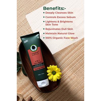 Organic Harvest 6 in 1 Face Wash 100 gm - Face Wash & Cleansers