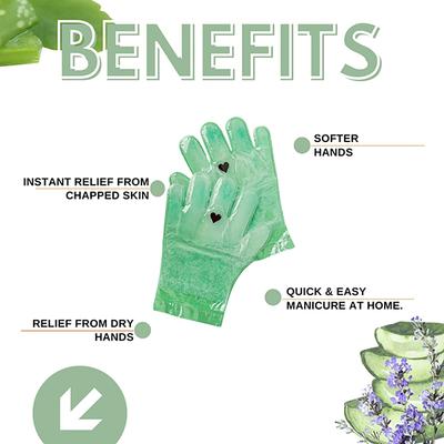 House of Beauty Aloe Vera Paraffin Hand Gloves-At Home Manicure For Soft, Smooth Hands (1Pair) 1's - Manicure & Pedicure Kits