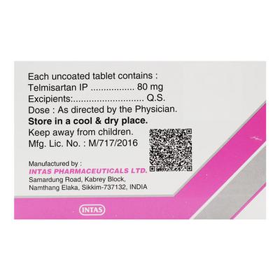 Sartel 80mg Tablet 15'S - Hypertension-Ang