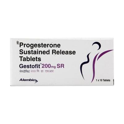 Gestofit SR 200mg Tablet 10'S - Hormonal Therapy-Oes