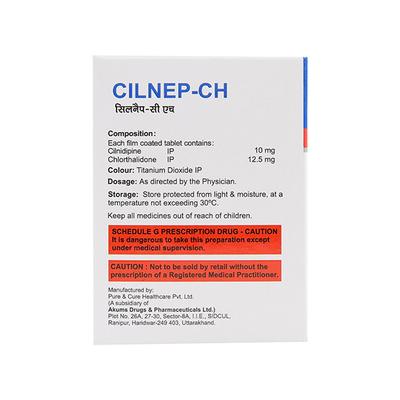 CILNEP CH Tablet 10's - Hypertension-Cal