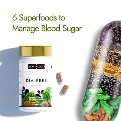 Kapiva Dia Free Capsules 60's - Diabetes Care (Ayush)