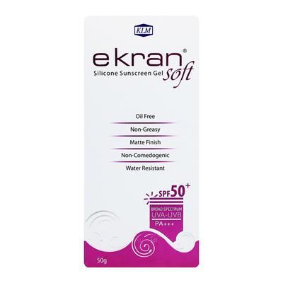Ekran Soft SPF 50+ UVA-UVB PA+++Silicon Sunscreen Gel 50gm - Sunscreen Preparations-Emo