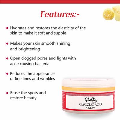 Globus Naturals Pimple Clear Glycolic Acid Face Cream 50 gm - Face Creams