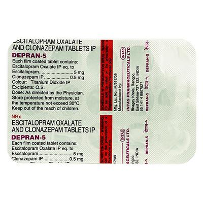 Depran 5mg Tablet 10'S - Anxiety-Anx