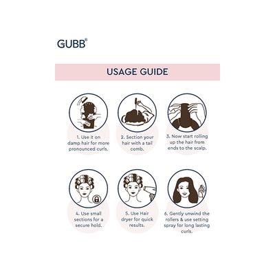 Gubb Hair Rollers Medium 2's - Rollers & Curlers