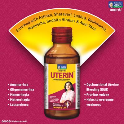 Allen Uterin Female Health Tonic 250 ml - Personal Care (Ayush)