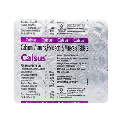 CALSUS Tablet 30's - Supplements-Vam