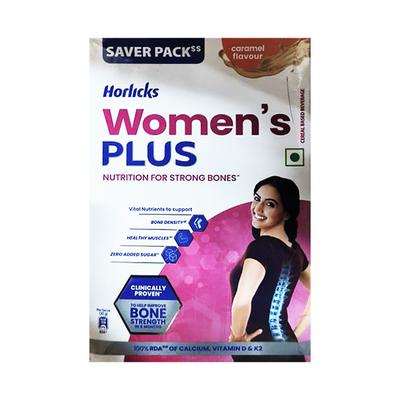 Horlicks Women's Plus No Added Sugar Powder - Caramel Flavour (Refill Pack) 750 gm - Women Health
