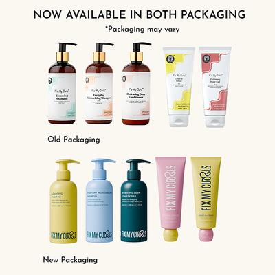 Fix My Curls Complete Curl Care Kit, Cleansing Shampoo, Moisturizing Shampoo, Hydrating Deep Conditioner, Leave-in Cream and Defining Hair Gel for Soothing, Moisturized & Defined Curls Pack Of 5 5's - Hair Sets & Kits