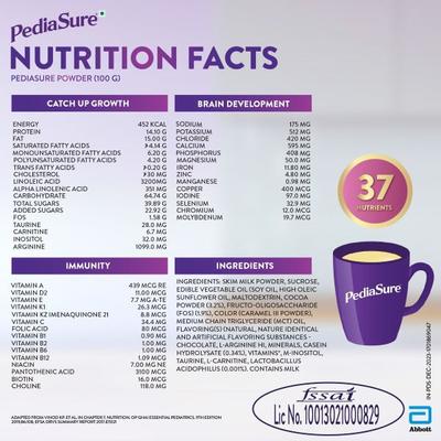 Pediasure Scientifically Designed Nutrition Drink Refill - Chocolate Flavour 950 g - Kids Nutrition