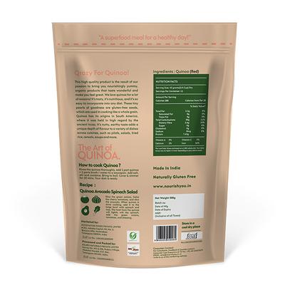 Nourish You Red Quinoa Seeds 500 gm - Nutritional Bars
