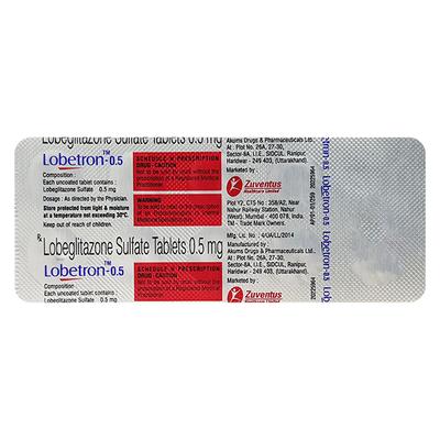 LOBETRON 0.5 Tablet 10's - Diabetes-Ant