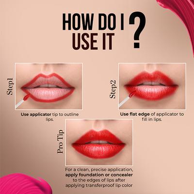 Colorbar Powerkiss Vegan Matte Lipcolor-Gossip Gul -025 5 ml - Liquid Lipsticks