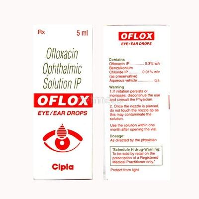 Oflox Eye/Ear Drops 5ml - Eye Infections-Eaa