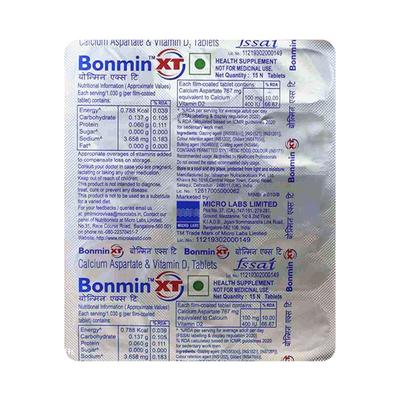 BONMIN XT Tablet 15's - Supplements-Cal