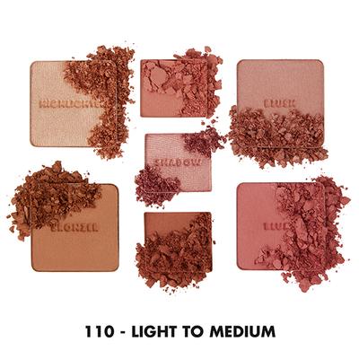 Milani All-Inclusive Eye, Cheek & Face Palette-Light to Medium 10.92 gm - Compact Powder