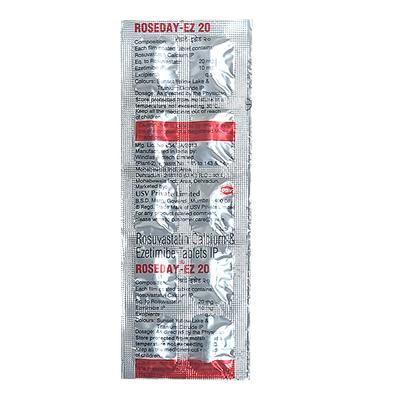 ROSEDAY EZ 20 Tablet 10's - High Cholesterol-Dys