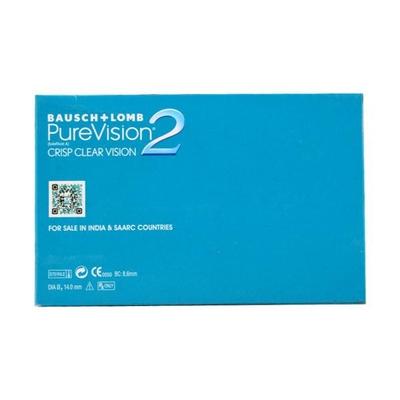 Bausch & Lomb PureVision2 HD Monthly Contact Lens - 6 Lens/Box (-1.25) - Eyecare Lenses