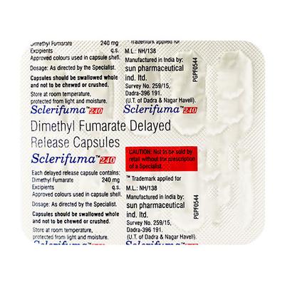 SCLERIFUMA 240mg Capsule 10's - Multiple Sclerosis-Imm
