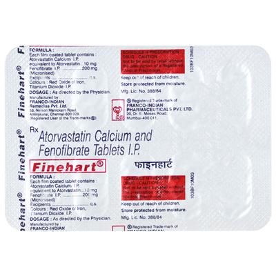 Finehart Tablet 10'S - High Cholesterol-Dys
