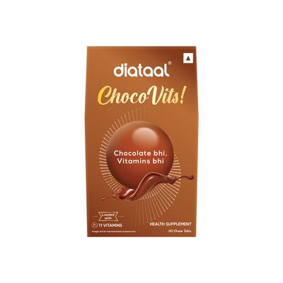 Diataal Chocovits Chewtabs - Chocolate Flavour 30's - Multi-Vitamins