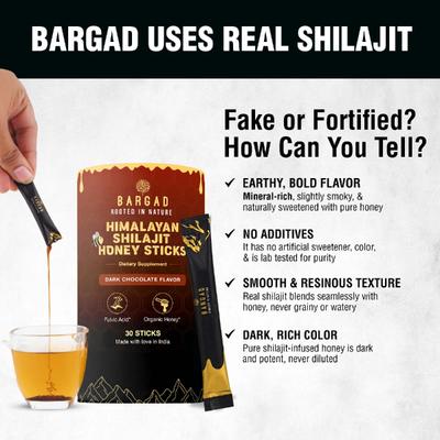 Bargad Himalayan Shilajit Honey Sticks - Cinnamon Flavour 30's - Speciality Medicines