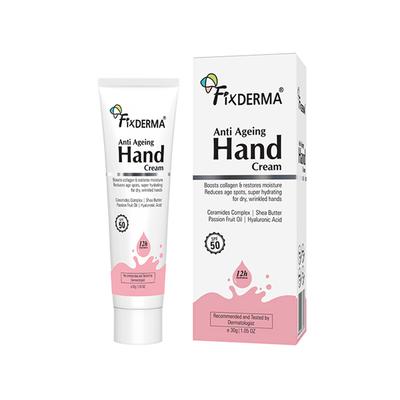 Fixderma Anti Ageing Hand Cream for Women and Men for Dry and Rough Hands All Skins Types 30 gm - Night Cream