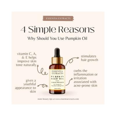 Essentia Extracts Cold-pressed Pumpkin Seed Oil 15 ml - Face Oils