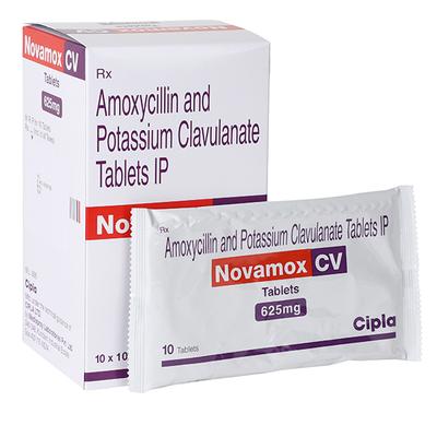 Novamox CV 625mg Tablet 10'S - Bacterial Infections-Pen